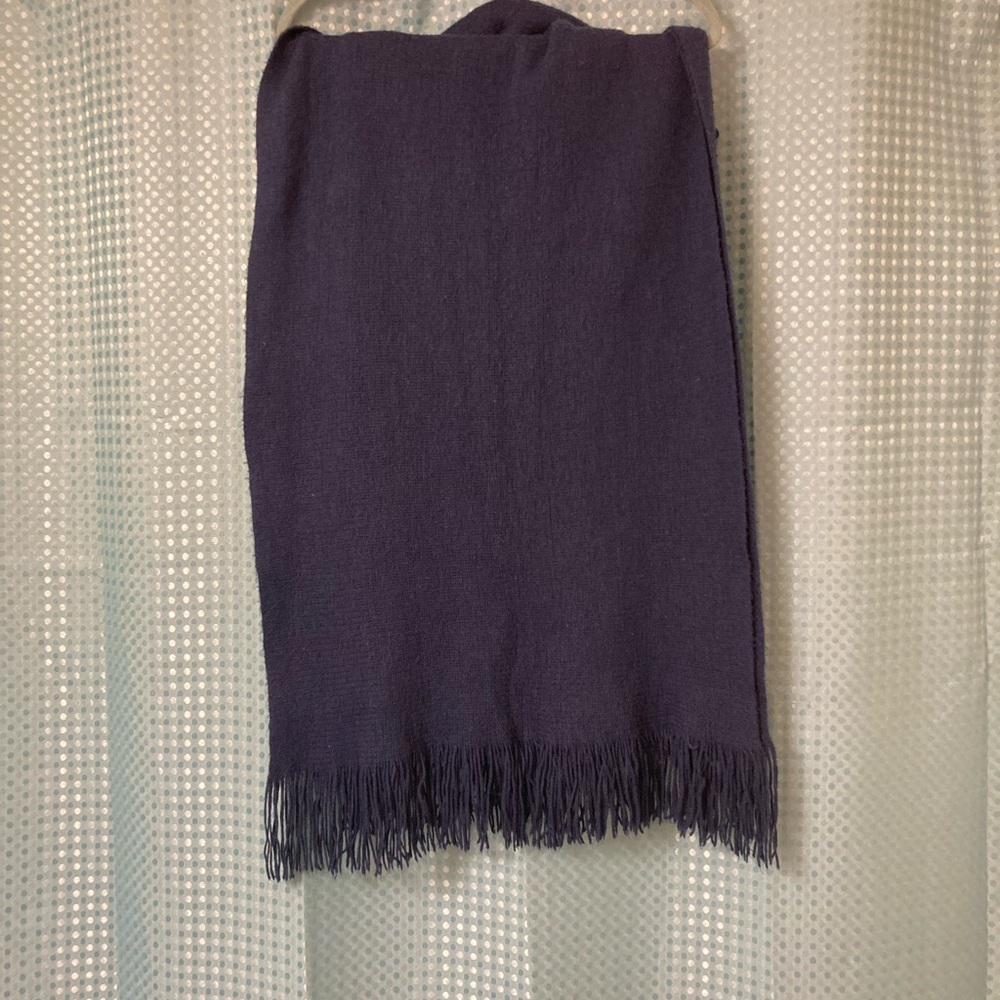 Blue Maxi Pencil Scarf for Work